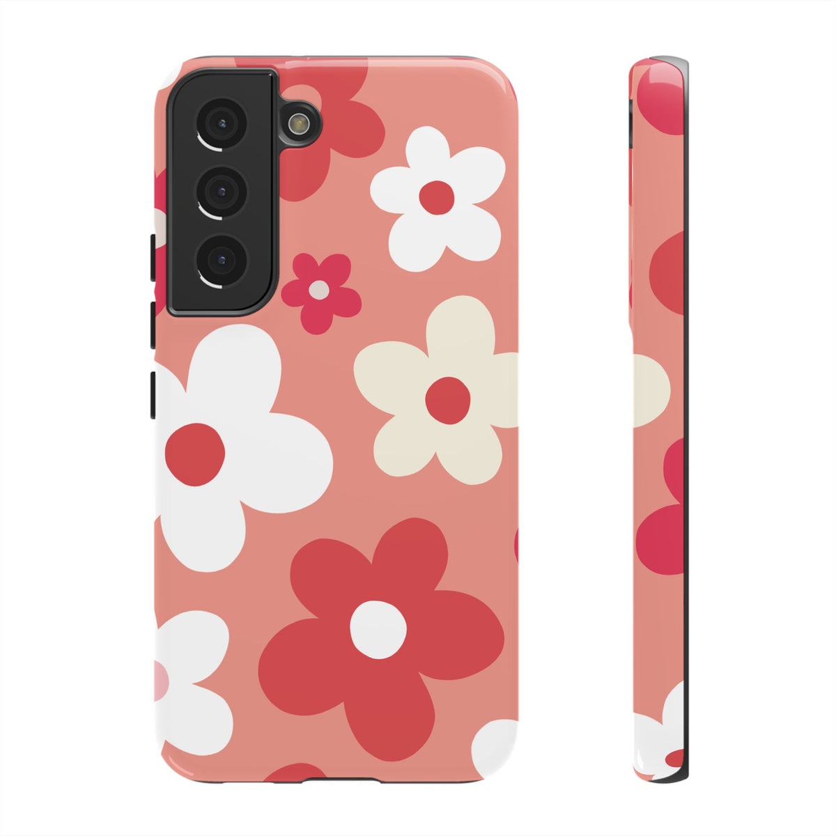 Cute Pink Daisy Pattern #1 Phone Case - Pink Phone Case - Samsung Galaxy S22 / Glossy