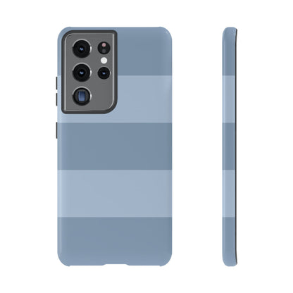 Light Blue Horizontal Stripe Pattern Phone Case - Blue Phone Case - Samsung Galaxy S21 Ultra / Glossy