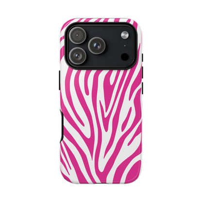 Graphic Hot Pink Tiger Print Phone Case
