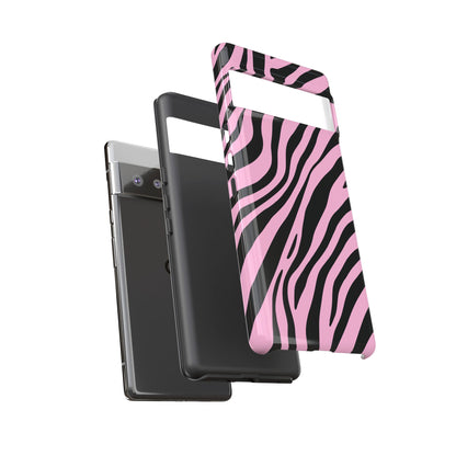 Modern Blush Zebra Print Phone Case