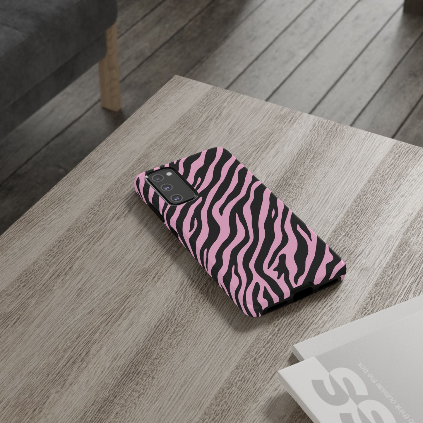 Stylish Blush Zebra Print Phone Case