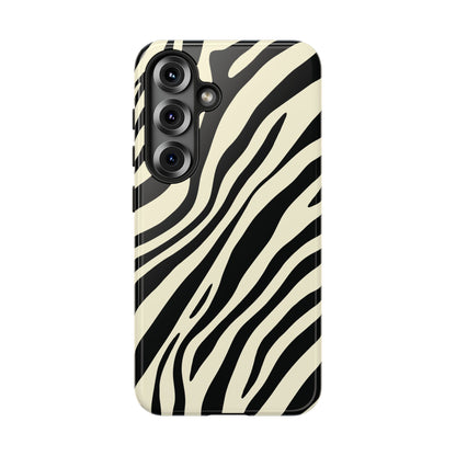 Modern Neutral Zebra Print Phone Case