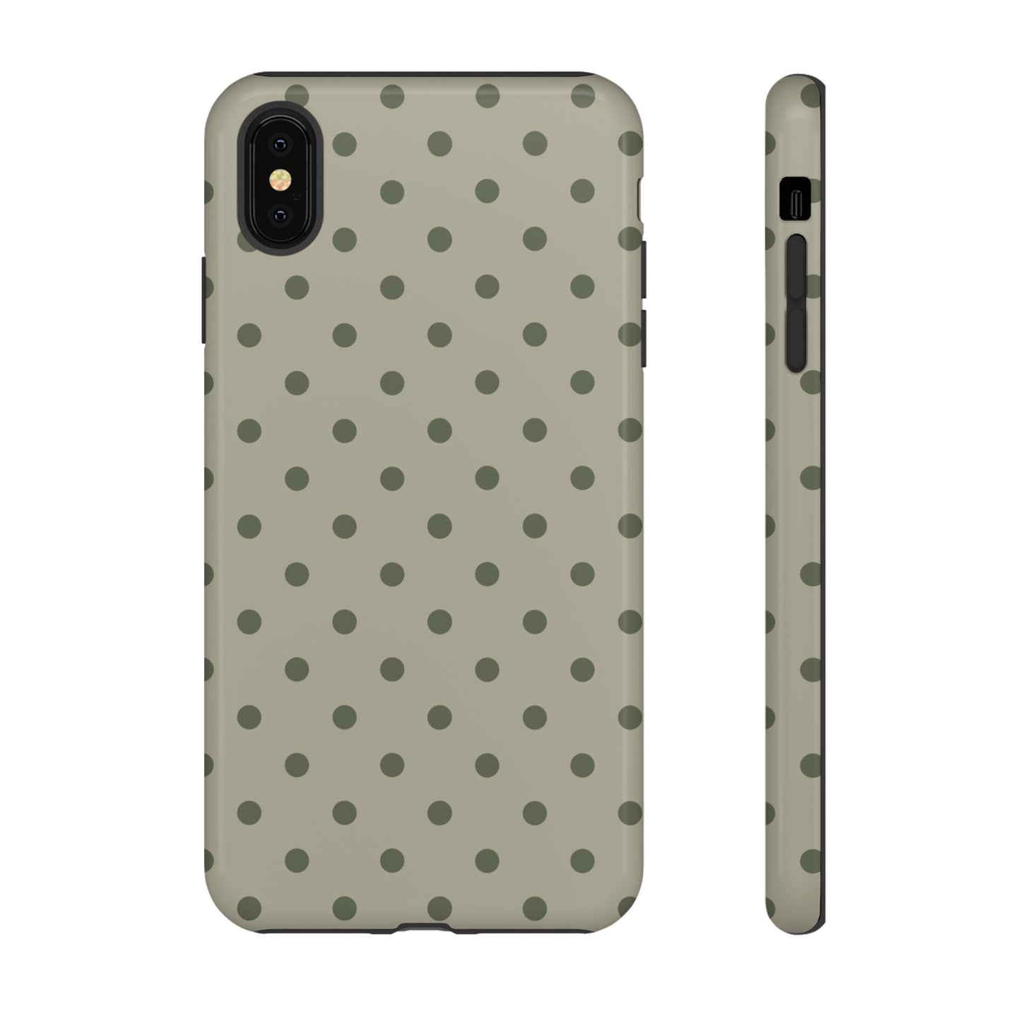 Green & Dark Green Dot Pattern Phone Case