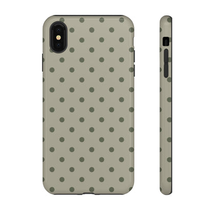 Green & Dark Green Dot Pattern Phone Case
