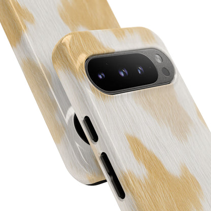 Golden Honey Cow Print Phone Case