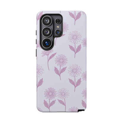 Pretty Lilac Daisy Pattern Phone Case