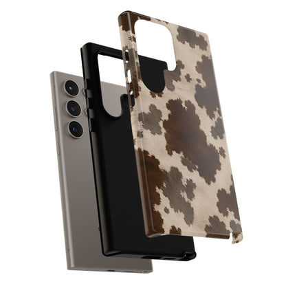 Stylish Mocha Cow Print Phone Case
