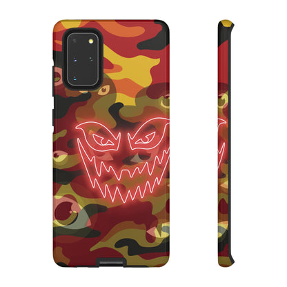 Inferno Neon Face Camo Phone Case - Red Phone Case - Samsung Galaxy S20+ / Glossy