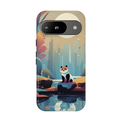 Stylised Panda Design Phone Case - Multicolor Phone Case - Google Pixel 9 / Glossy