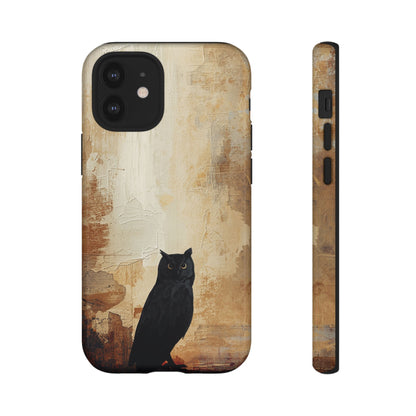 iPhone 12 Mini / Glossy Phone Case - Beautiful Abstract Owl Design Phone Case