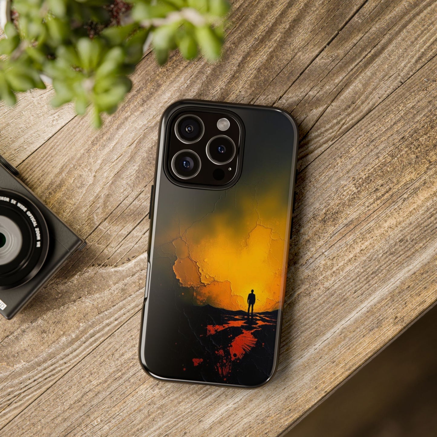 Acrylic Mysterious Figure Phone Case