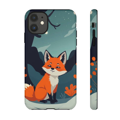 iPhone 11 / Glossy Phone Case - Cute Fox Design Phone Case