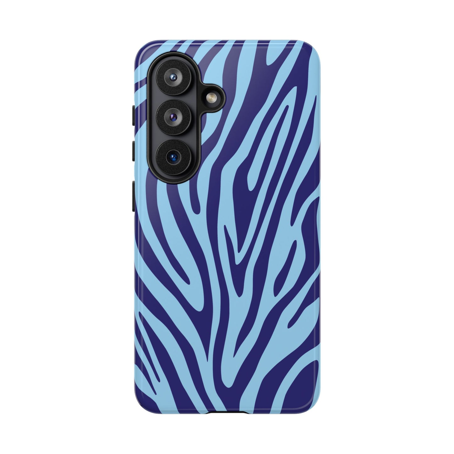 Boutique Sky Blue Tiger Print Phone Case