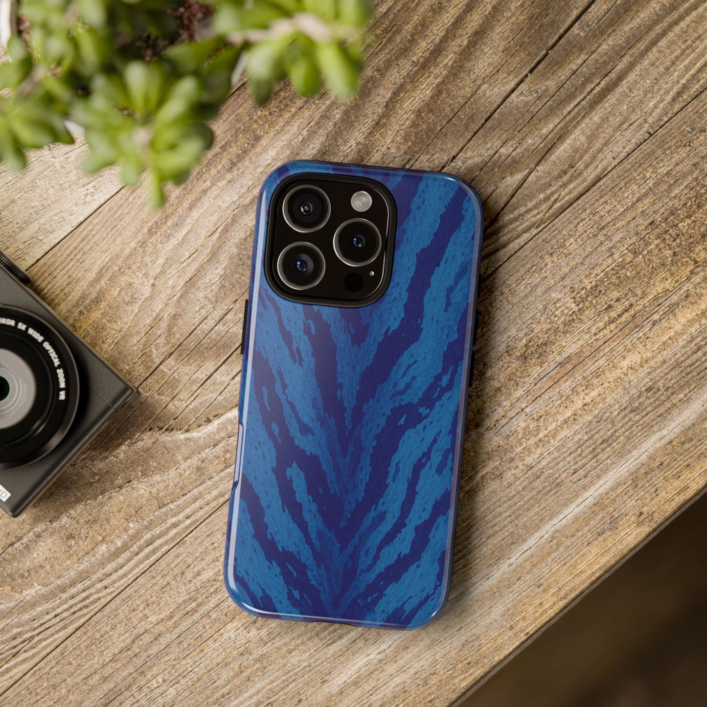 Midnight Tiger Print Phone Case