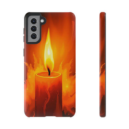 Red Candle Phone Case - Multicolor Phone Case - Samsung Galaxy S21 Plus / Glossy
