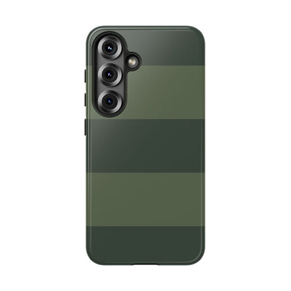 Green Horizontal Stripe Pattern Phone Case - Green Phone Case - Samsung Galaxy S25 / Glossy