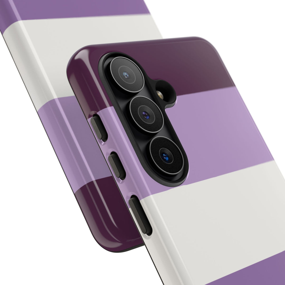 Purple Stripe Pattern Phone Case - Purple Phone Case