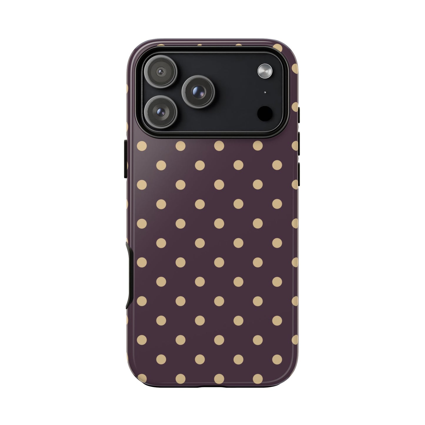 Purple with Yellow Dot Pattern Phone Case
