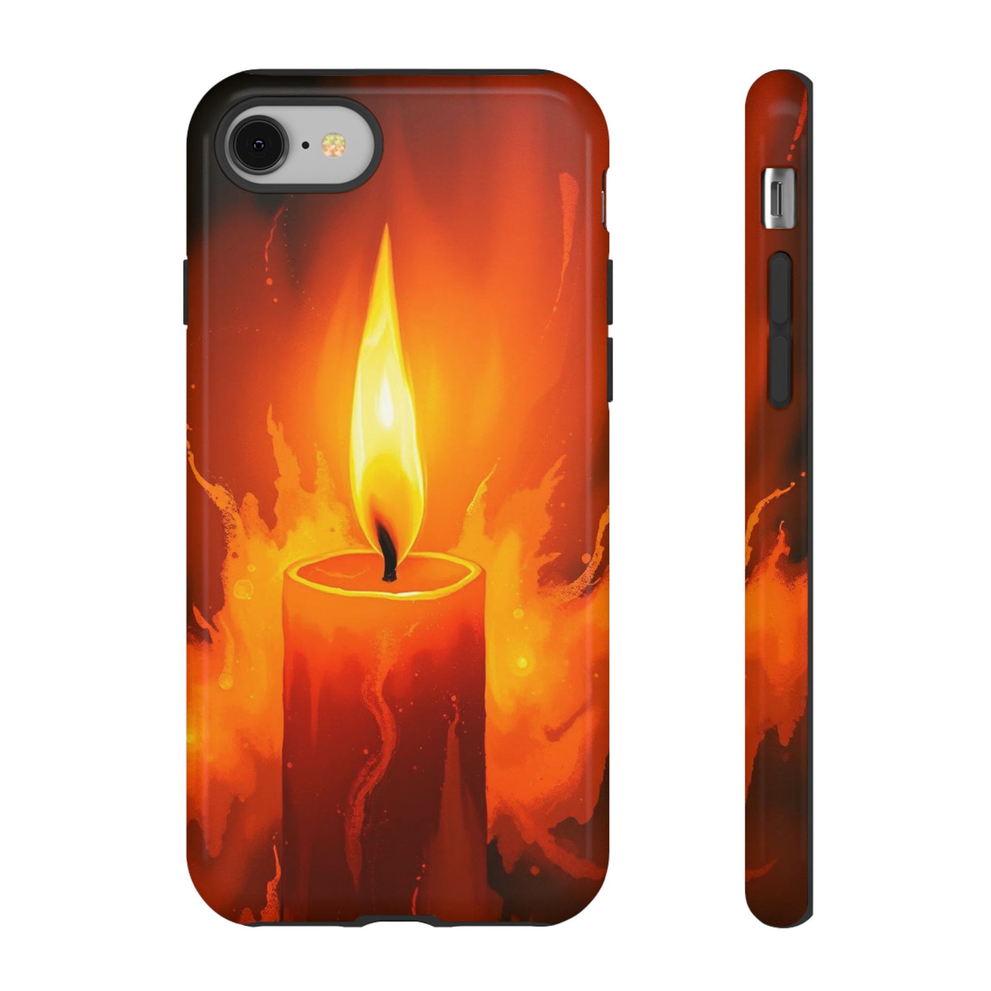 Red Candle Phone Case - Multicolor Phone Case - iPhone 8 / Glossy