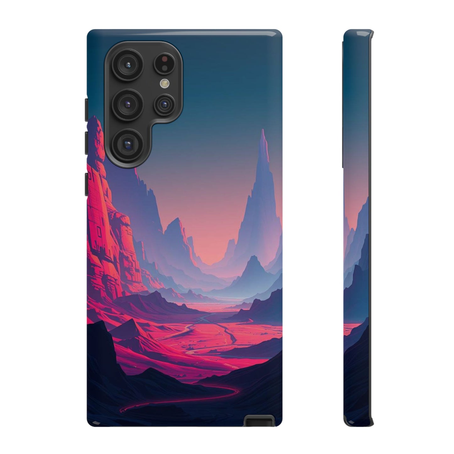 Samsung Galaxy S22 Ultra / Glossy Phone Case - Alien Vista Design Phone Case