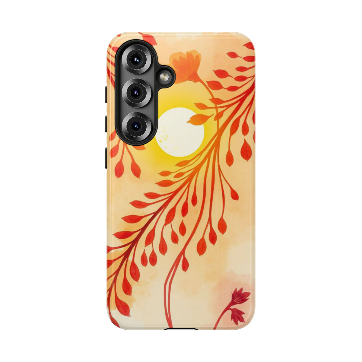 Boho Chic Watercolour Sunset Design Phone Case - Multicolor Phone Case - Samsung Galaxy S25 / Glossy
