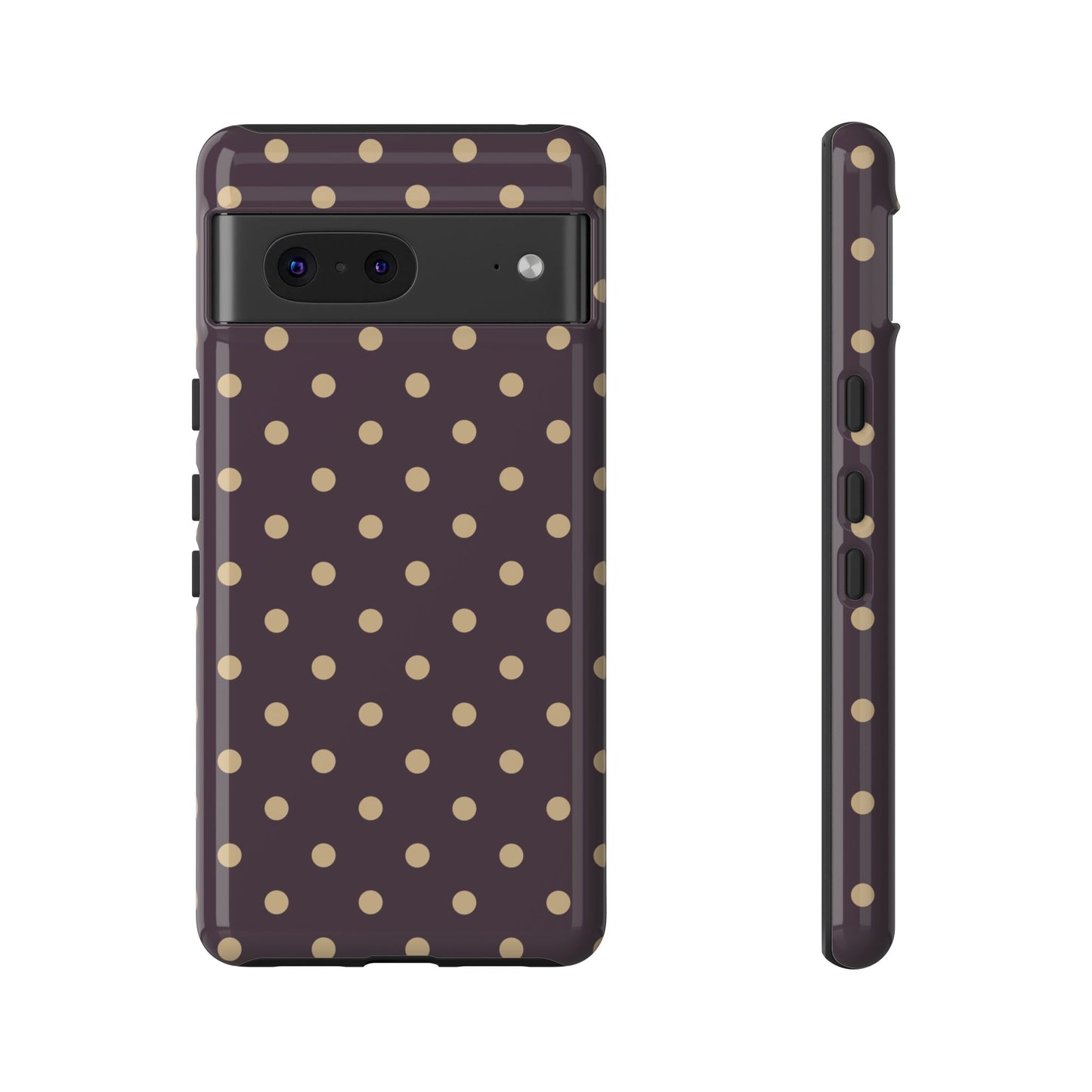 Purple with Yellow Dot Pattern Phone Case