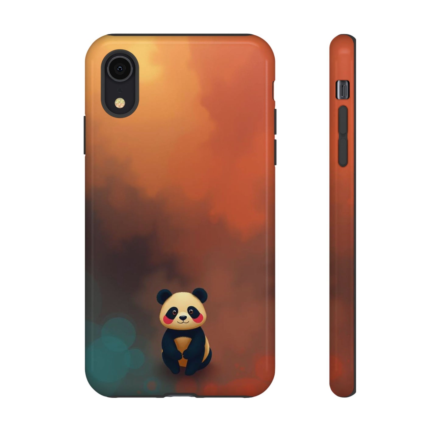 iPhone XR / Glossy Phone Case - Cute Colourful Panda Design Phone Case
