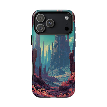 Alien Monolith Valley Sci-fi Phone Case - Pink Phone Case - iPhone 17 Pro Max / Glossy
