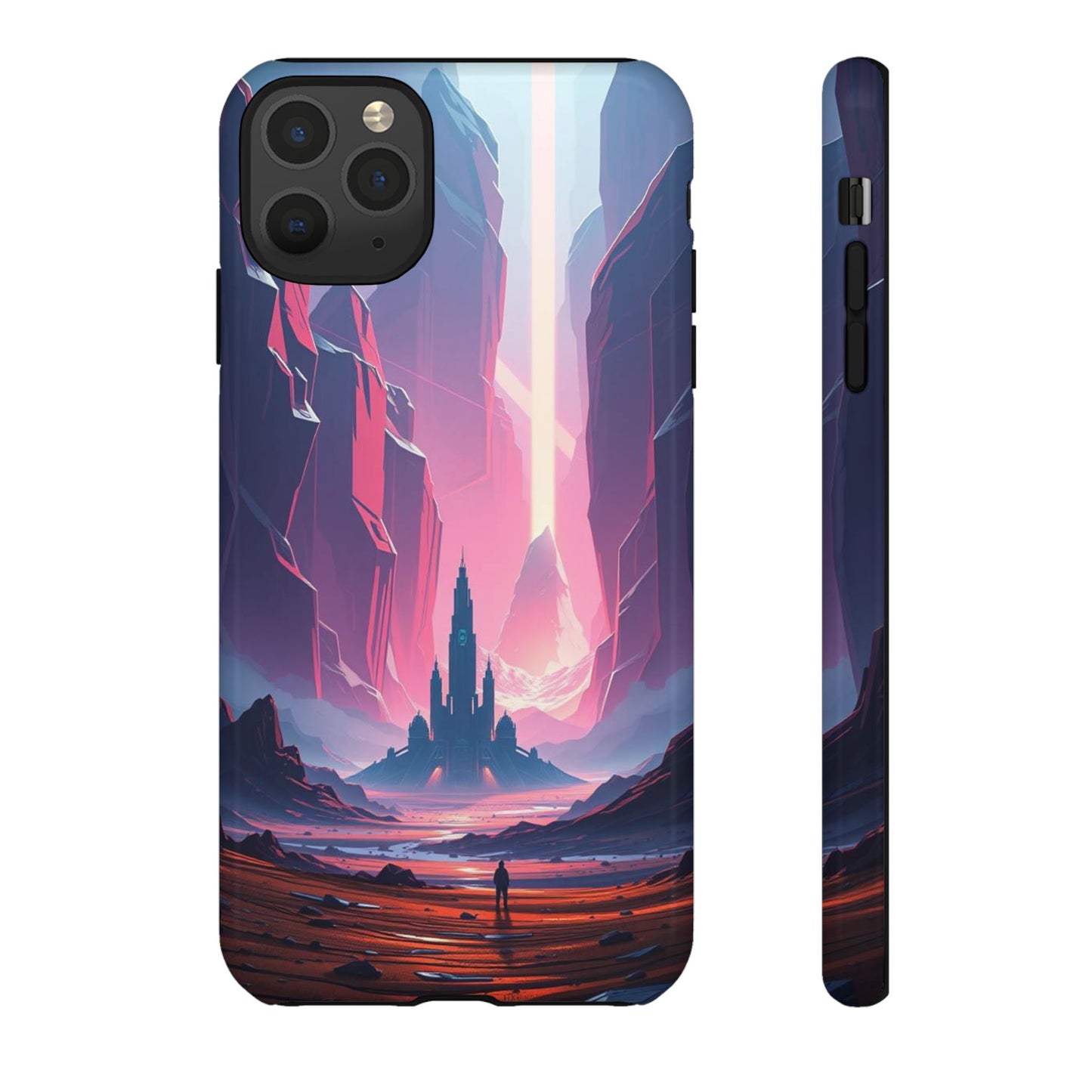 iPhone 11 Pro Max / Glossy Phone Case - Alien Fortress Design Phone Case