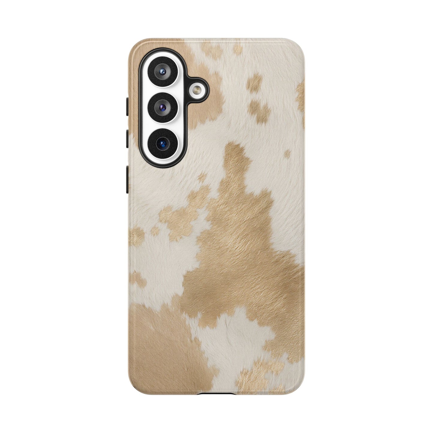 Elegant Champagne Cow Print Phone Case