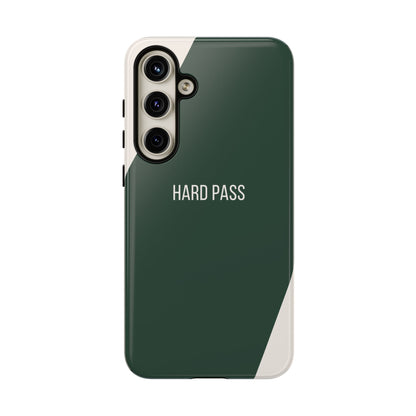 Samsung Galaxy S24 Plus / Glossy Phone Case - Sassy Statement Case ’Hard Pass’ in Green & White