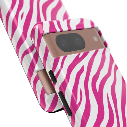 Stylish Hot Pink Zebra Print Phone Case