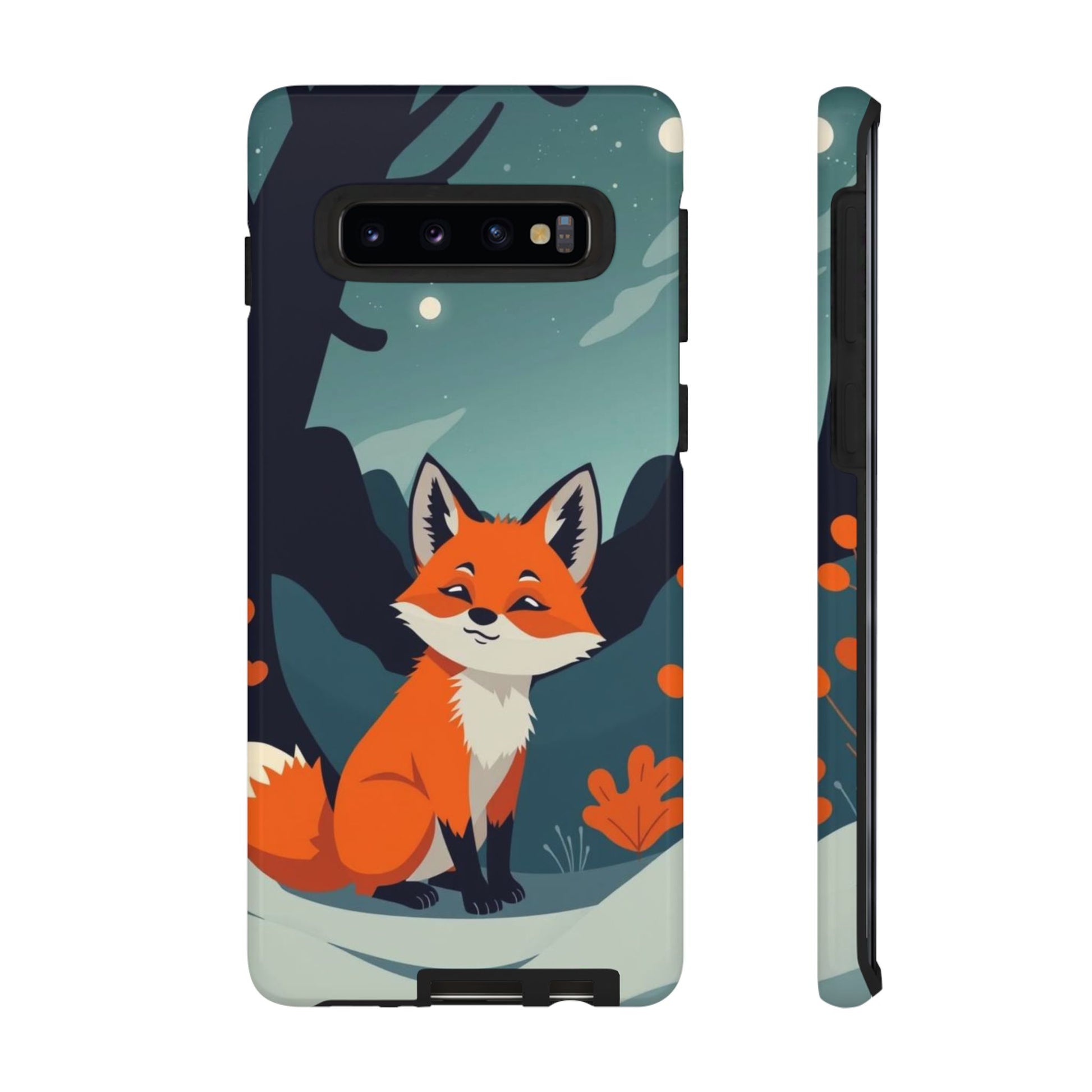 Cute Fox Design Phone Case - Multicolor Phone Case - Samsung Galaxy S10 / Glossy
