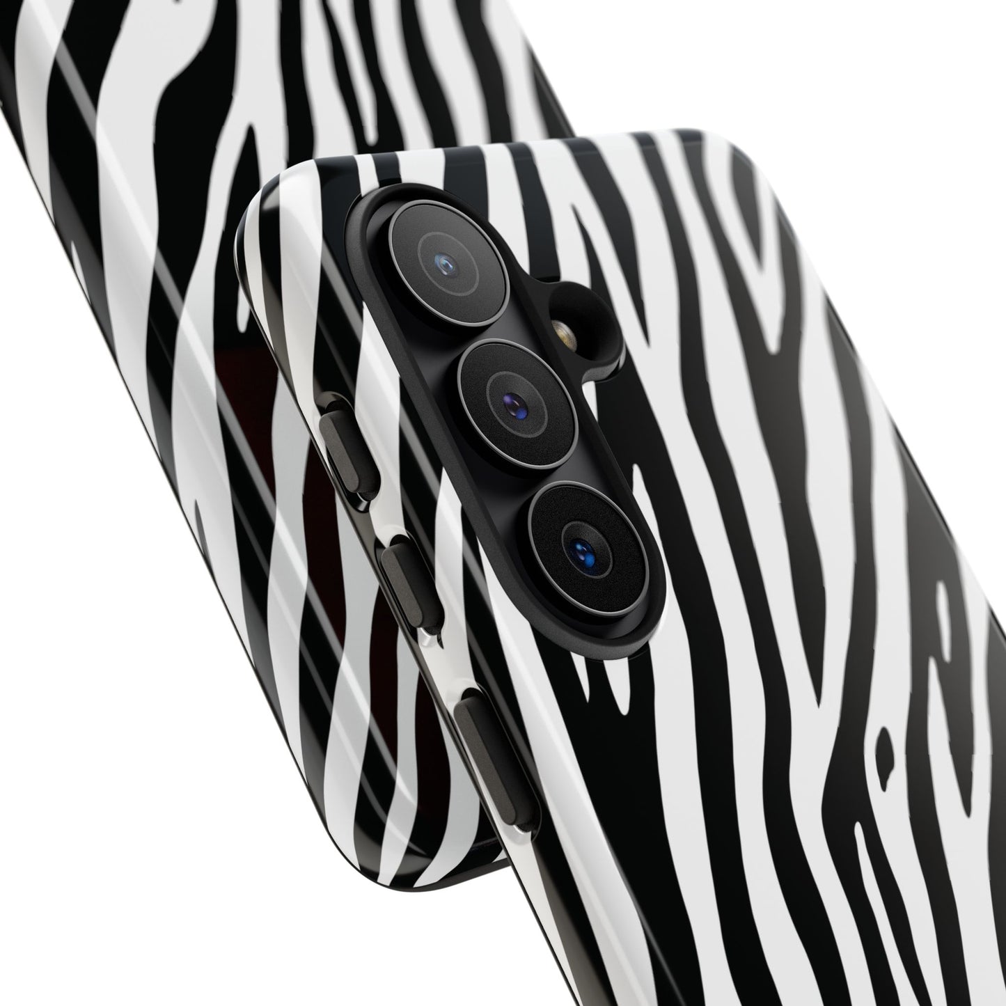 Monochrome Tiger Print Phone Case