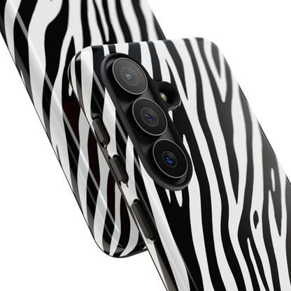 Monochrome Tiger Print Phone Case