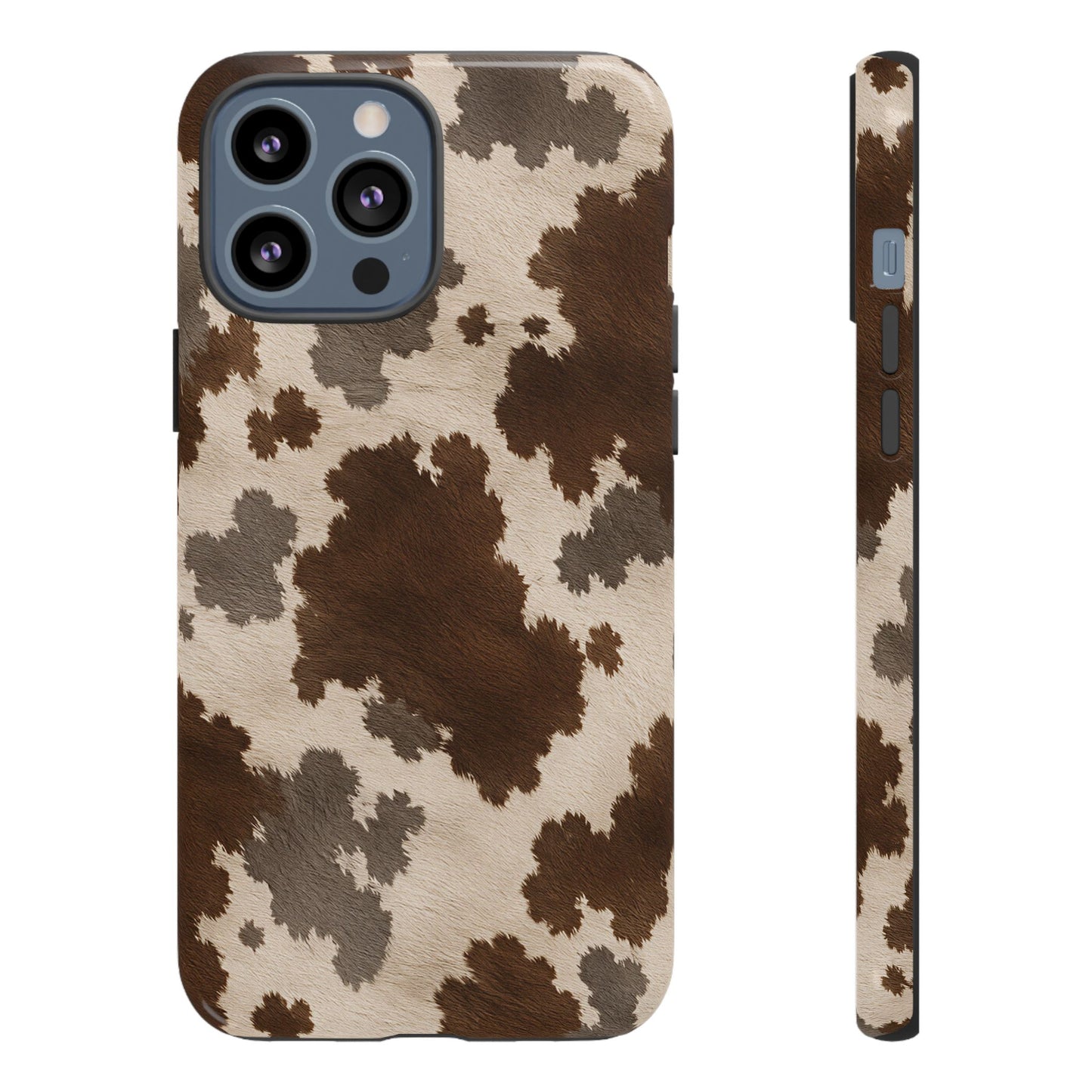 Stylish Mocha Cow Print Phone Case