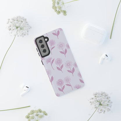Pretty Lilac Daisy Pattern Phone Case
