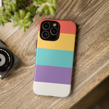 Pastel Rainbow Stripe Pattern Phone Case - Phone Case