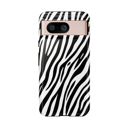 Monochrome Tiger Print Phone Case