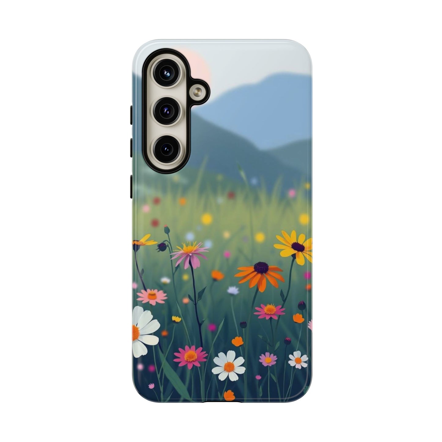 Samsung Galaxy S24 Plus / Glossy Phone Case - Vibrant Meadow Design Phone Case