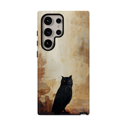 Samsung Galaxy S24 Ultra / Glossy Phone Case - Beautiful Abstract Owl Design Phone Case