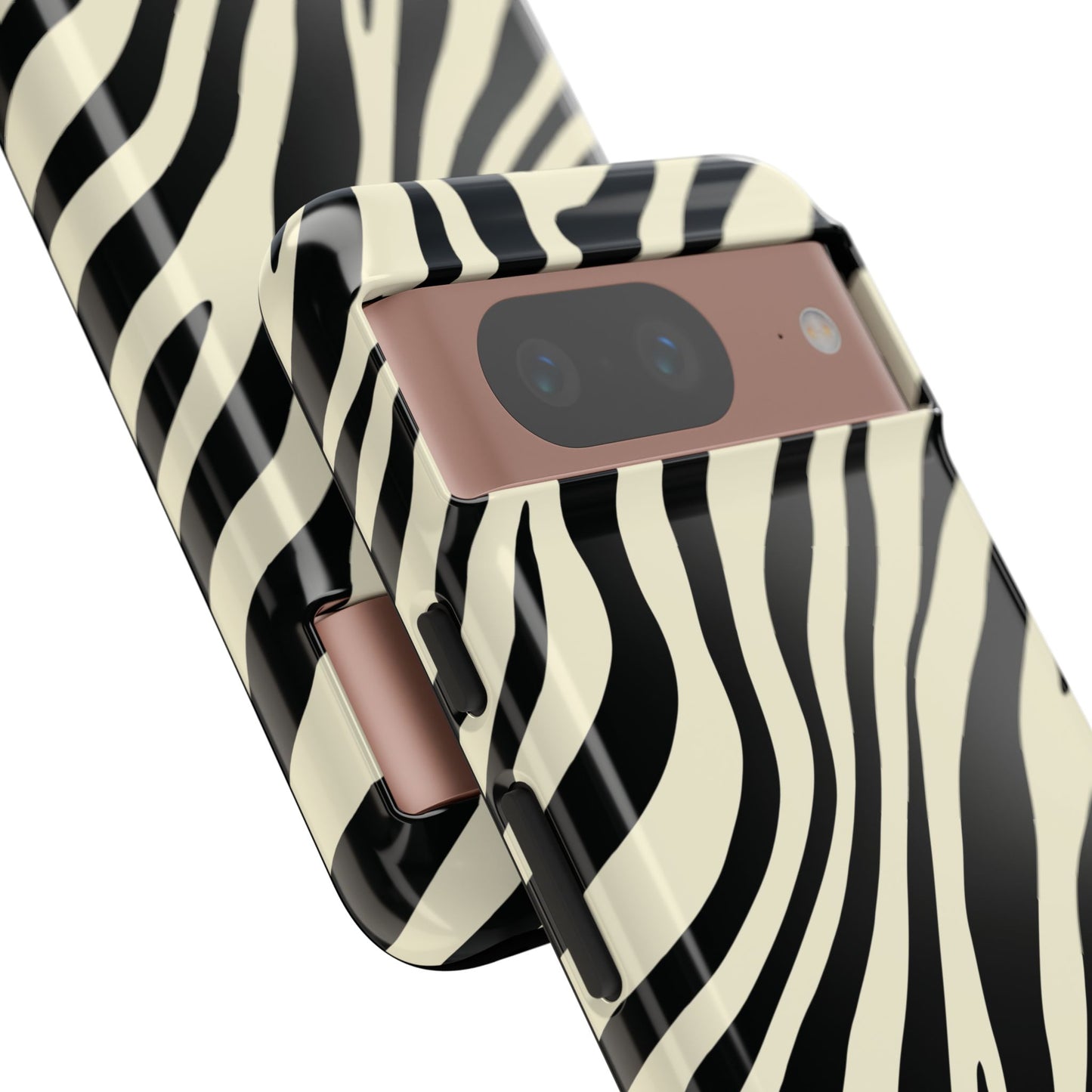 Modern Neutral Zebra Print Phone Case