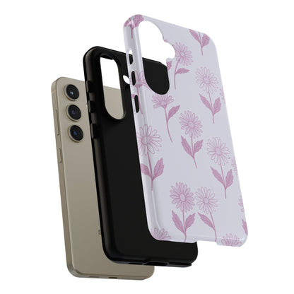 Pretty Lilac Daisy Pattern Phone Case