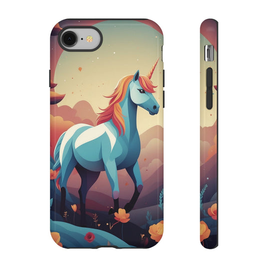 Stylised Unicorn Design Phone Case - Multicolor Phone Case - iPhone 8 / Glossy