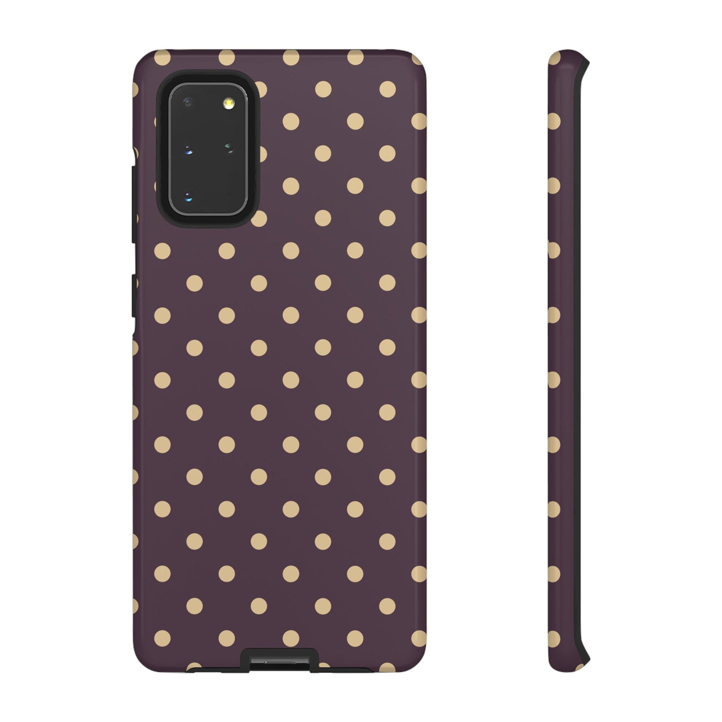Purple with Yellow Dot Pattern Phone Case