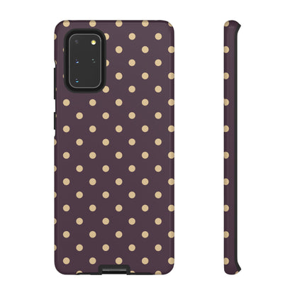 Purple with Yellow Dot Pattern Phone Case