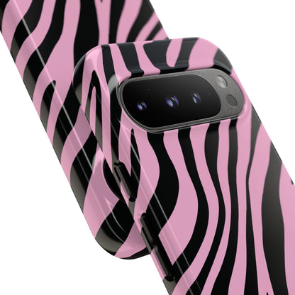 Modern Blush Zebra Print Phone Case