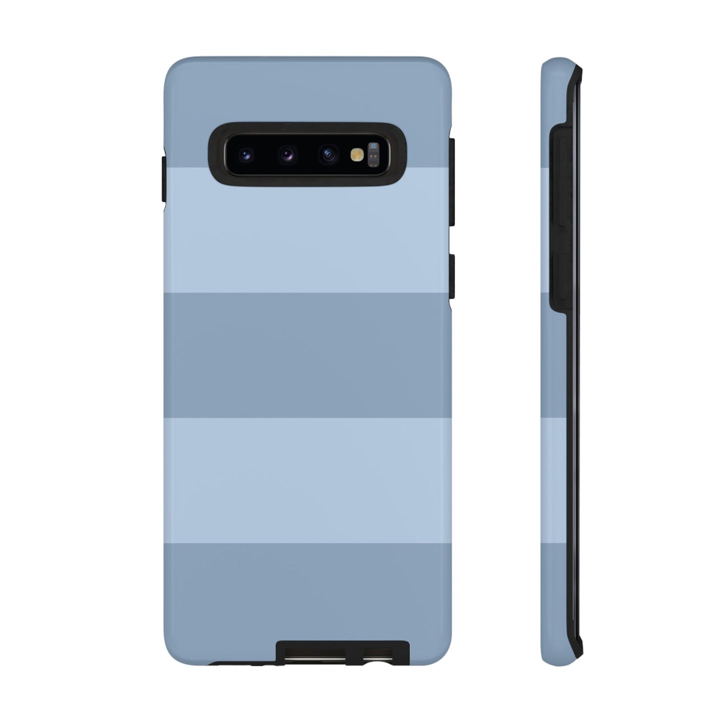 Light Blue Horizontal Stripe Pattern Phone Case - Blue Phone Case