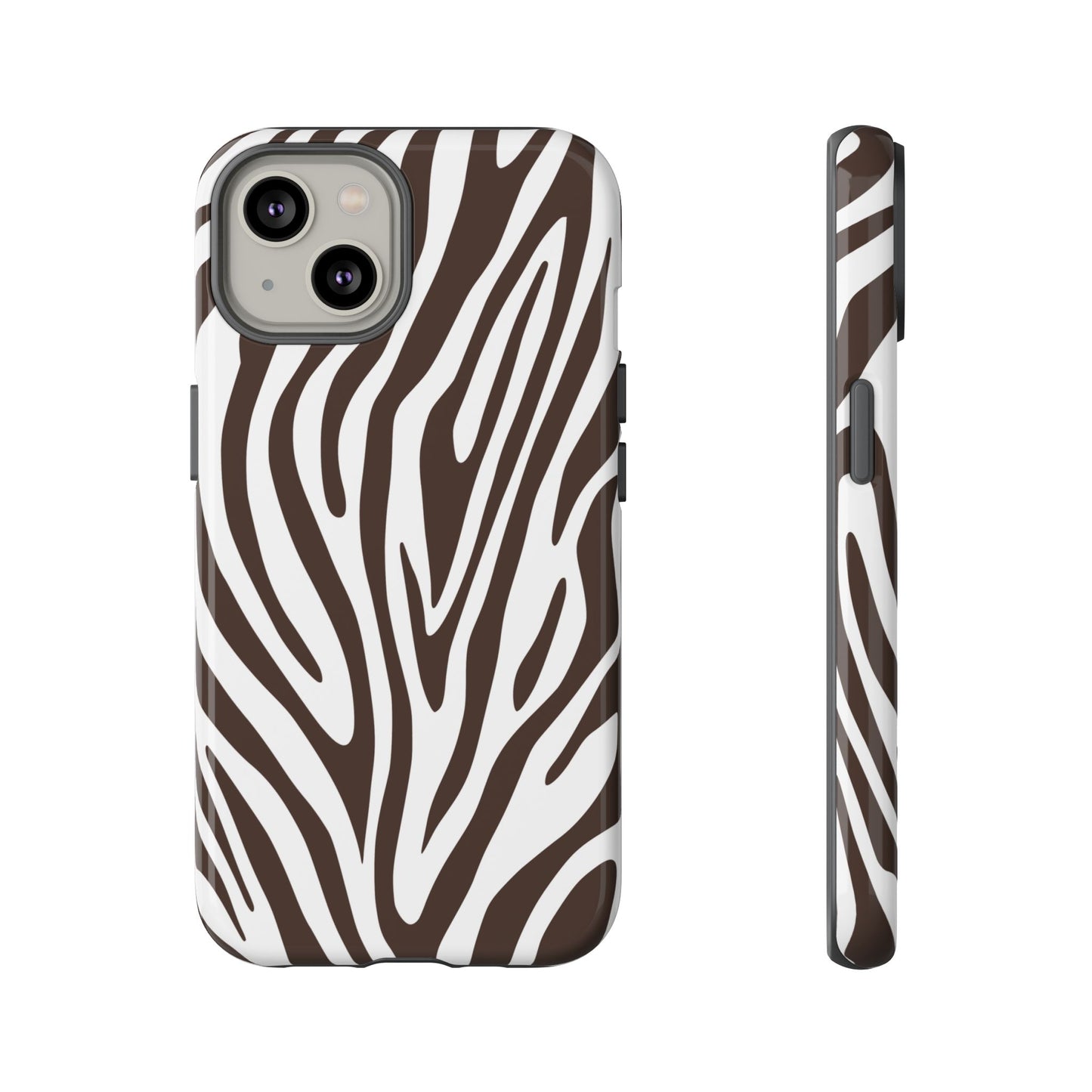 Graphic Brown Tiger Print Phone Case