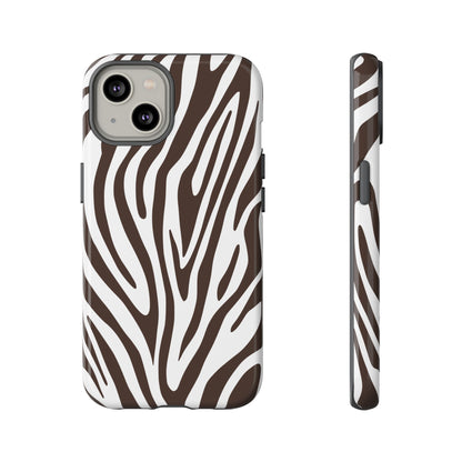 Graphic Brown Tiger Print Phone Case